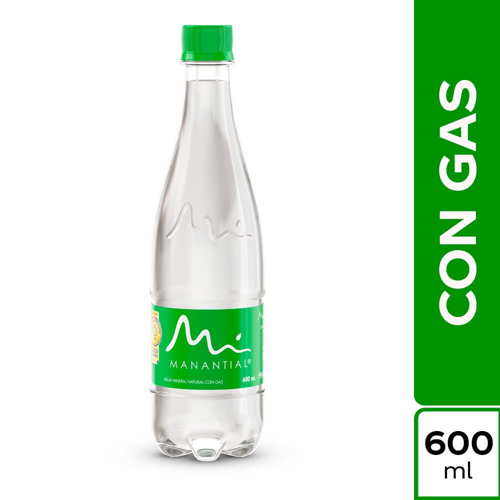 Imagen de Agua Manantial con Gas 600 ml