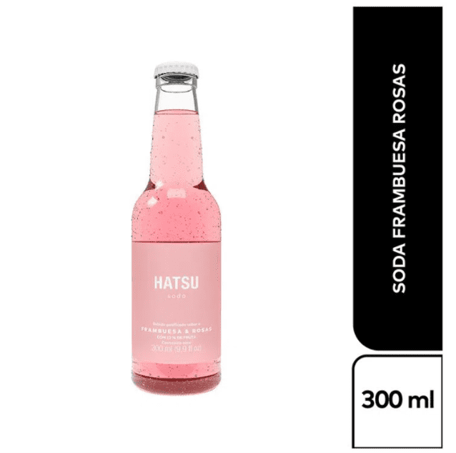 Soda Hatsu Frambuesa & rosas