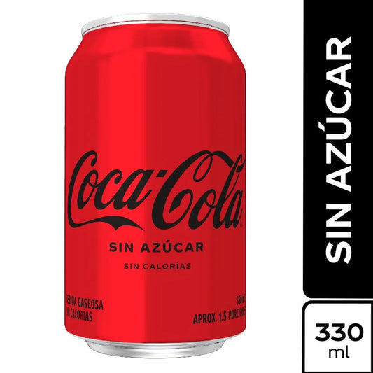 Coca-cola sin azucar lata